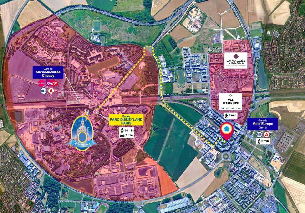 Disneyland-Paris 7 Pers, Netflix, Wifi, 2 Parking Chessy Kültér fotó